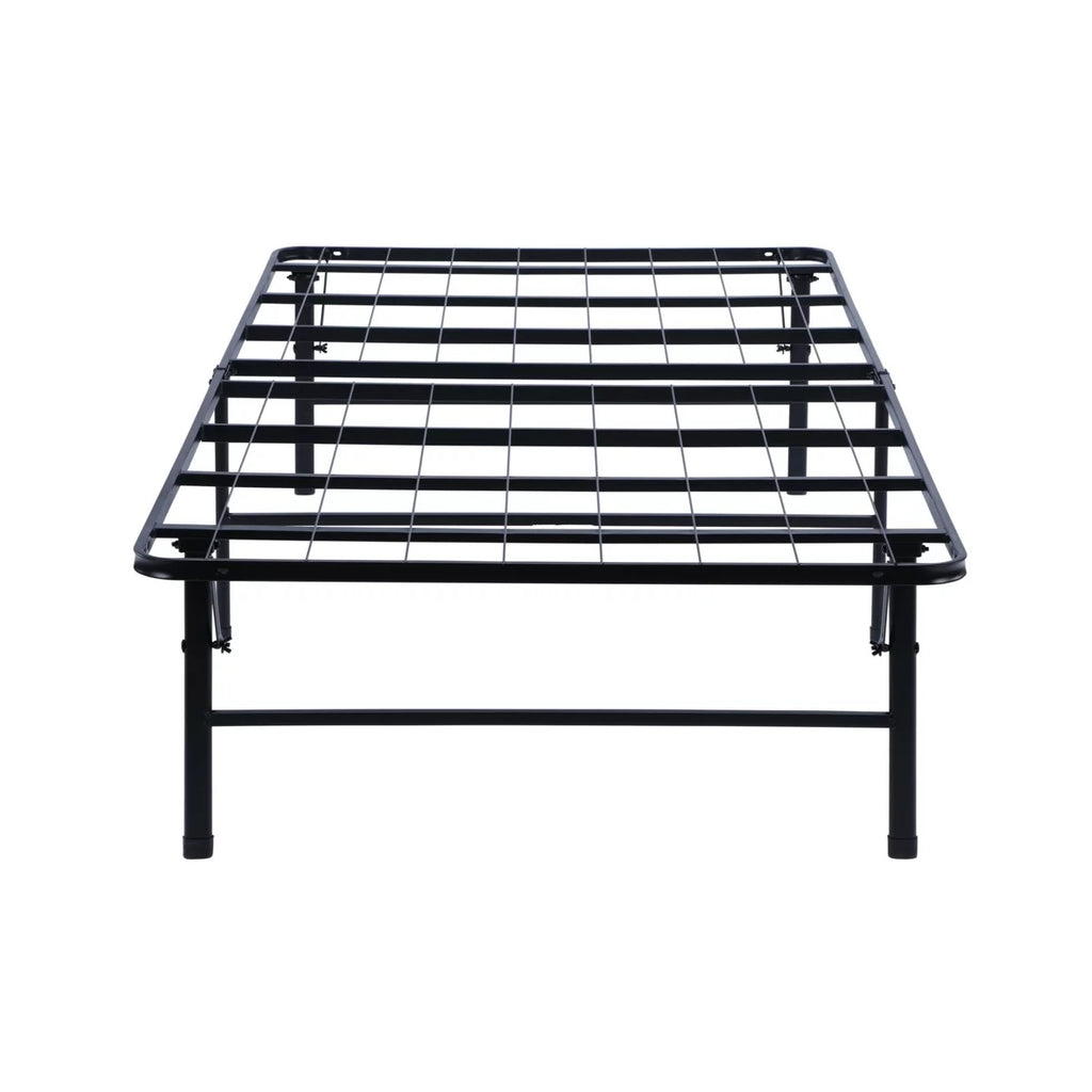 Full Size Low Profile Foldable Metal Bed Frame Black T170847