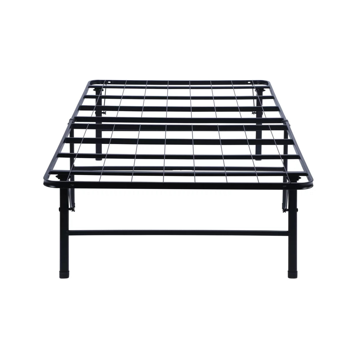 Full Size Low Profile Foldable Metal Bed Frame Black T170847