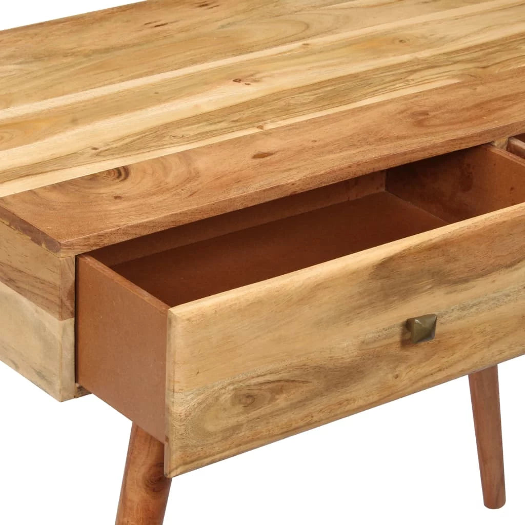 Acacia Wood Writing Desk with 2 Storage Drawers E11224