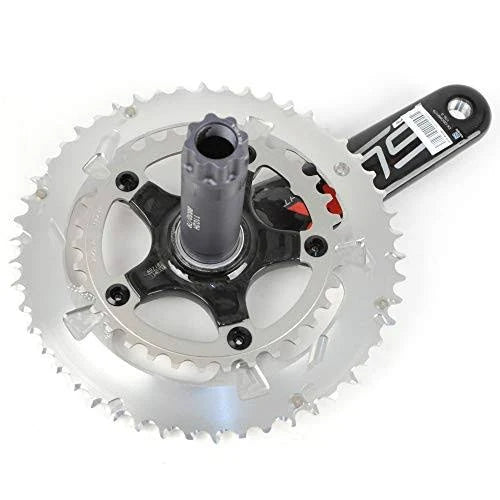 Carbon Road Bike Crankset 50/34 10 Speed 175mm Silver Q5842