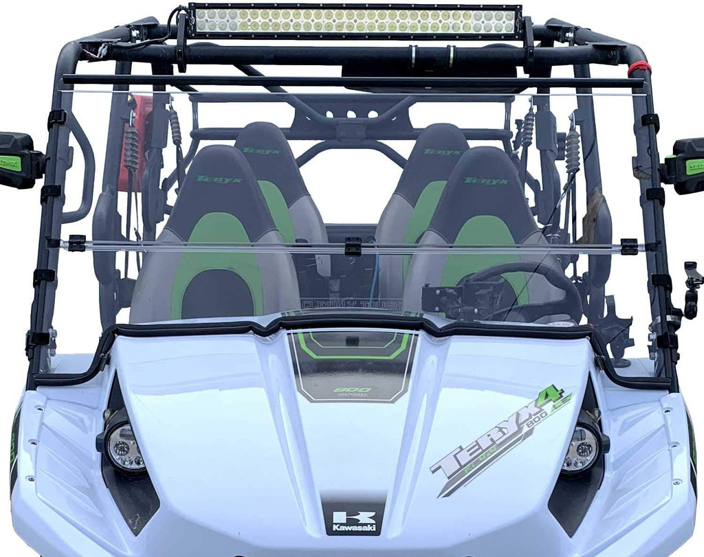 Folding Scratch Resistant Polycarbonate Windshield Q8027
