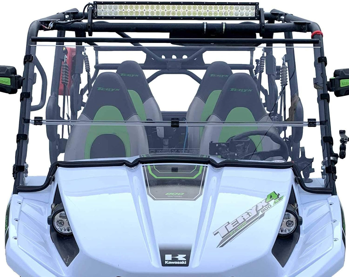 Folding Scratch Resistant Polycarbonate Windshield Q8027