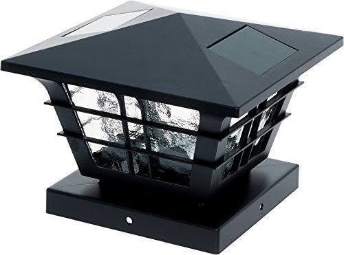 Black 12 Pack Solar Post Cap Light Z130