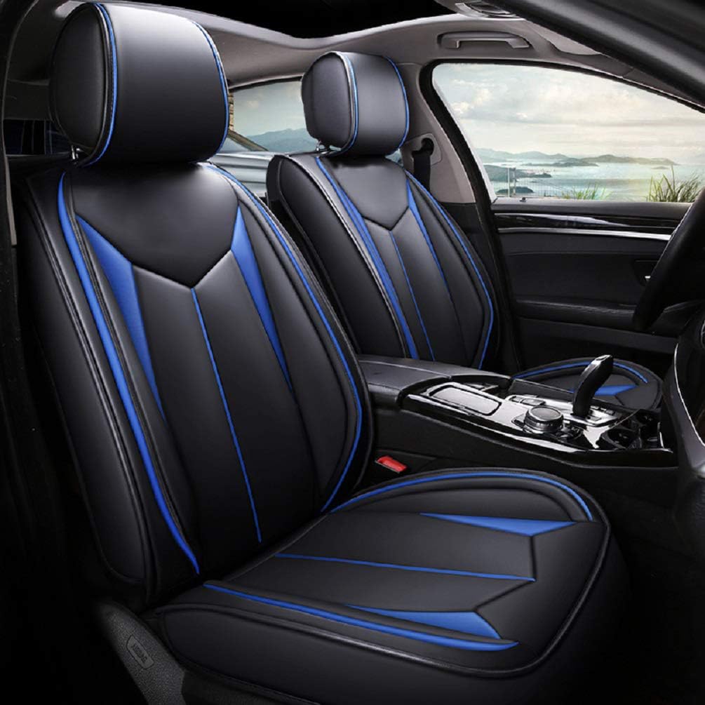 Leather Four Seasons Seat Cover 5 Seats Full Set Universal fit Red G257