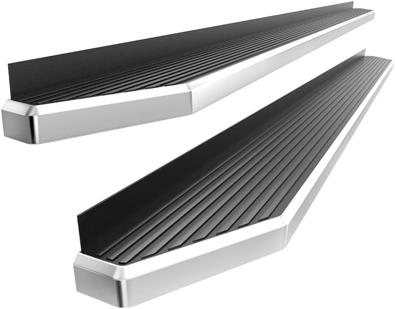 Polished Running Boards 6in Wide Aluminum H425