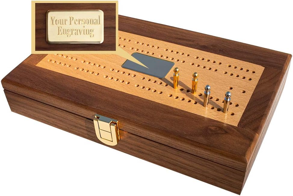 Domino Set with Walnut-Framed Beechwood Case L548087