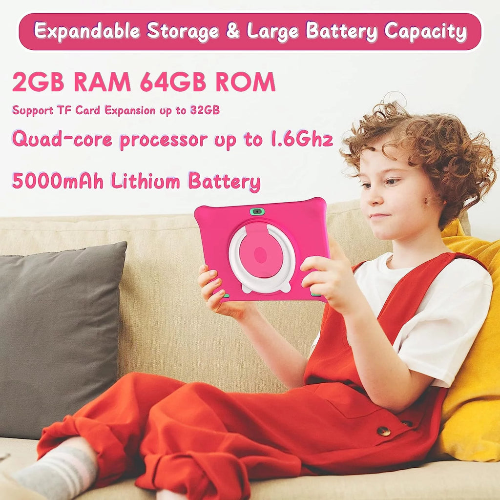 10in Android 12 Kid Education Tablet 2GB RAM 64GB ROM P48676