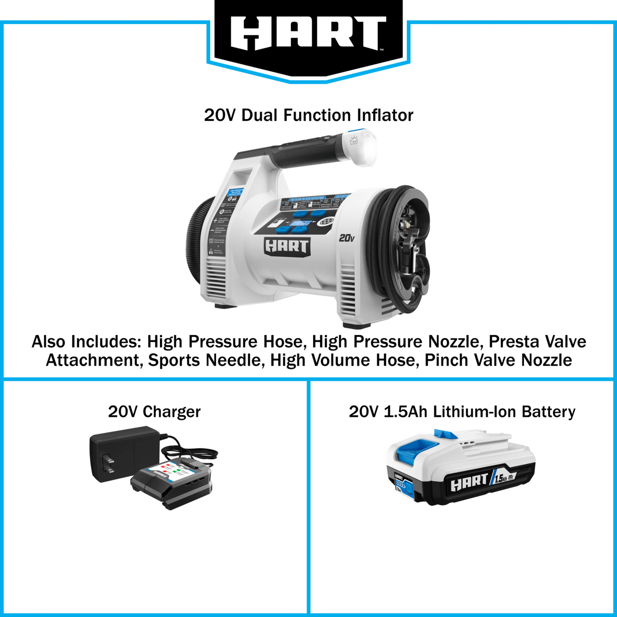 Cordless Dual Function Digital Inflator Kit N7592