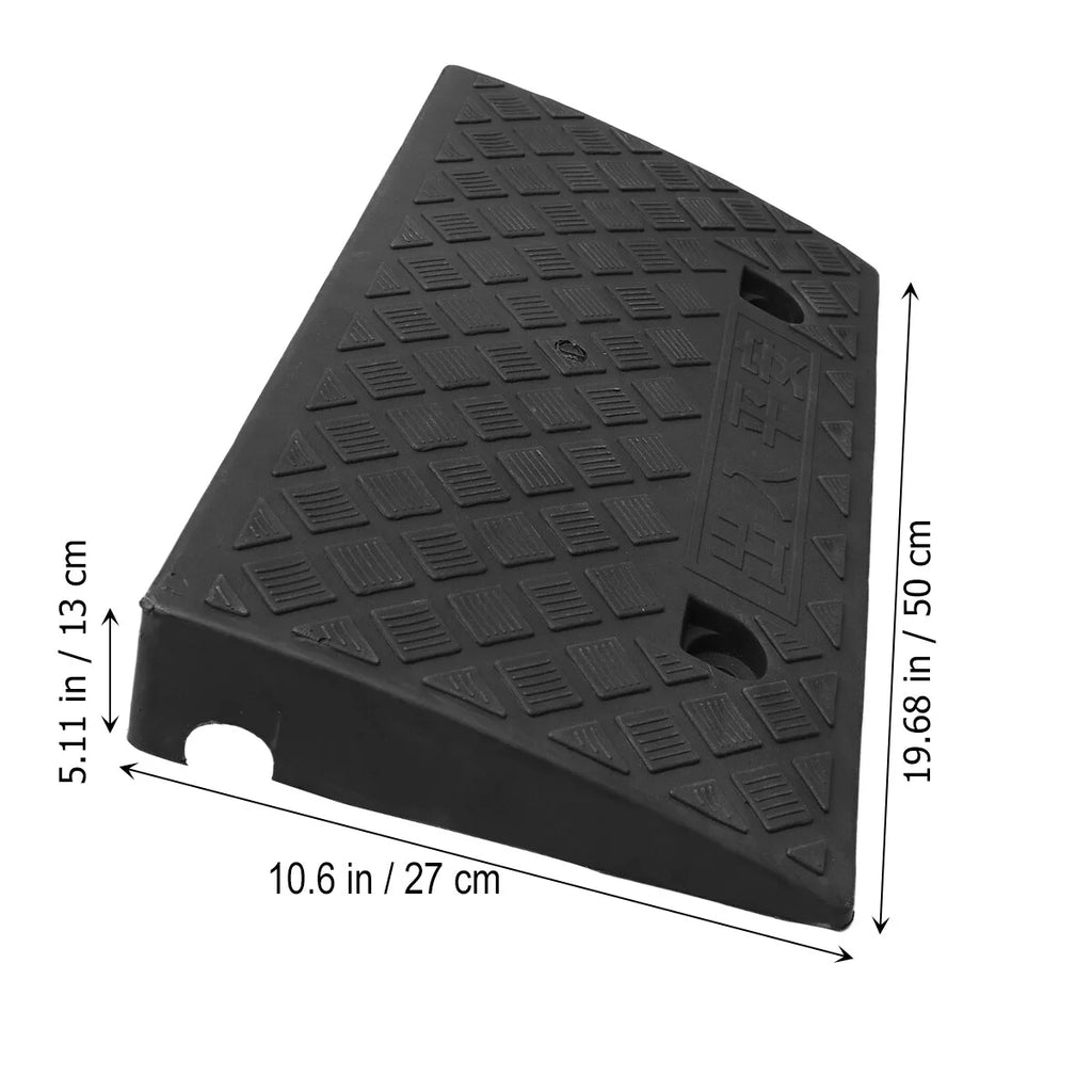 Portable Heavy Duty Hard Plastic Curb Ramp 50x27x13cm B78357