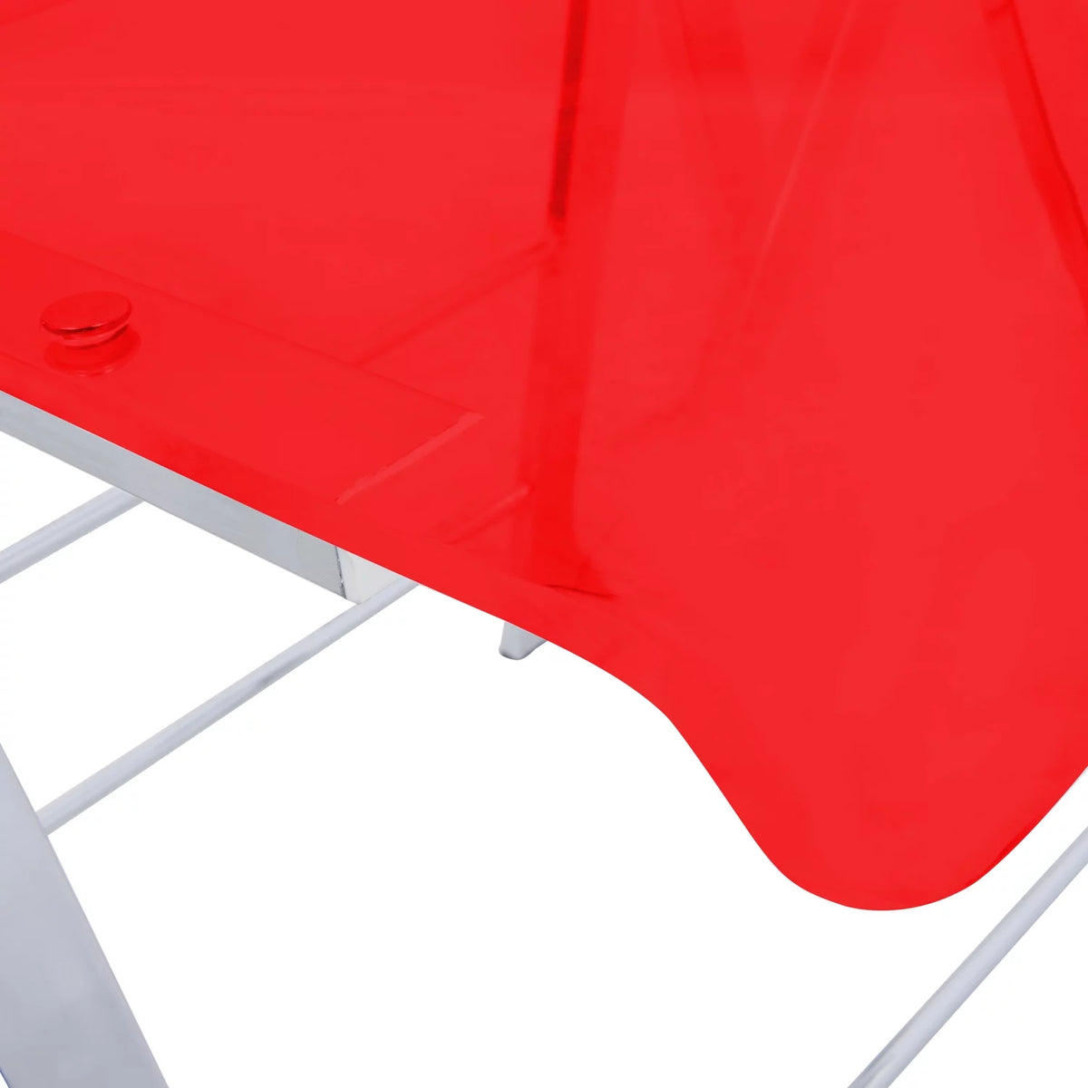 Acrylic Folding Chair Set of 2 N28086