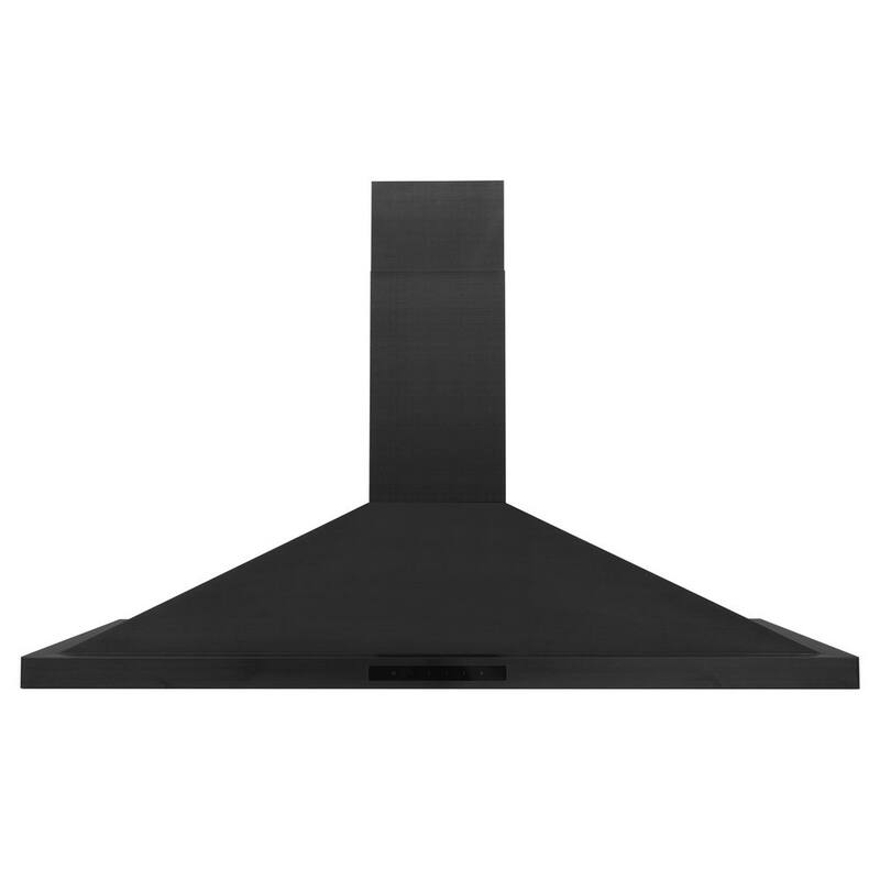 Black Stainless Steel 42 in. 400 CFM Convertible Wall Mount Range Hood D60554