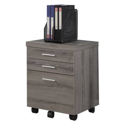 3-Drawer Mobile Vertical Filing Cabinet Z34726