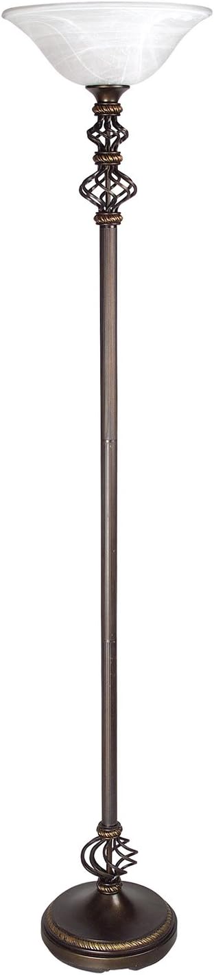 Floor Lamp with Frosted Glass Shades H576