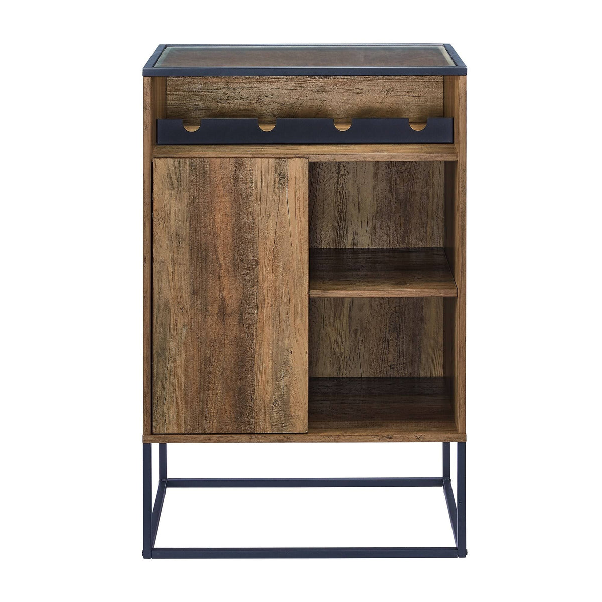 Glass Top 1-Door Bar Cabinet Q3791
