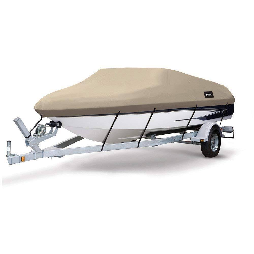 Beige 600d Polyester Waterproof Boat Cover Q347