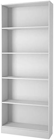 White 5 Shelf Bookcase Z37500