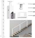 White Stainless Steel Cable Railing Post Y5763