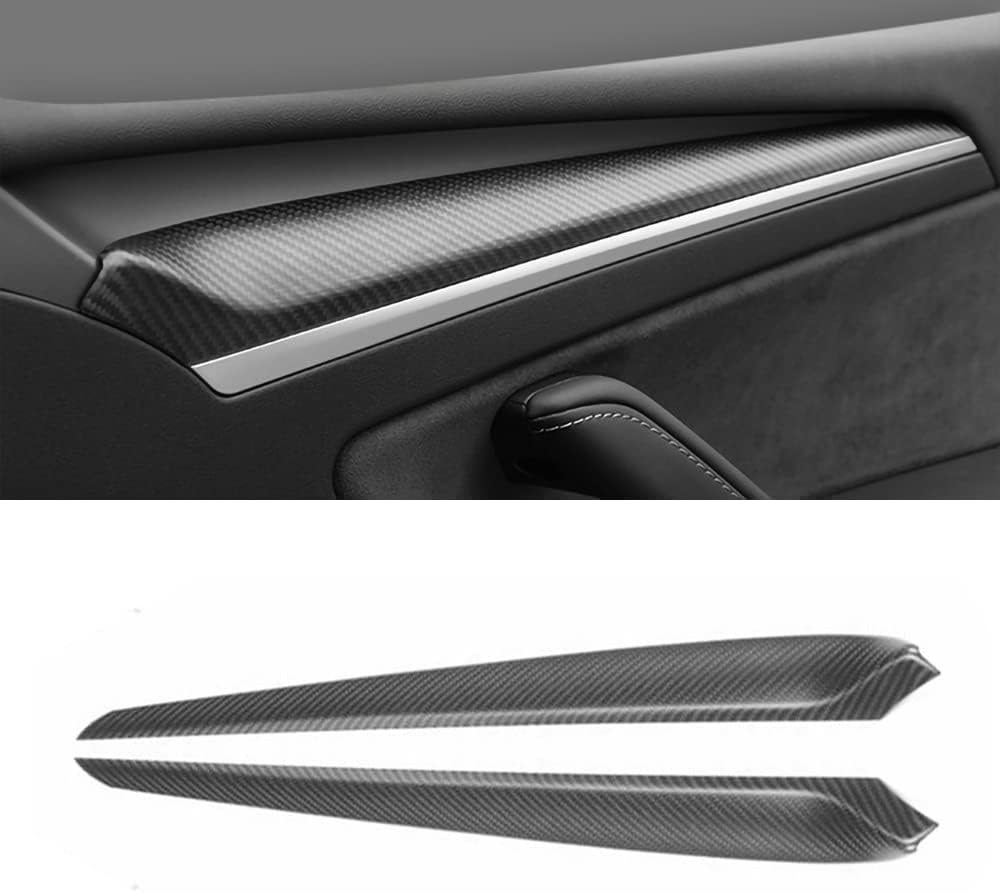 Matte and Gloss Black Carbon Fiber Dashboard Cover Wrap I1931