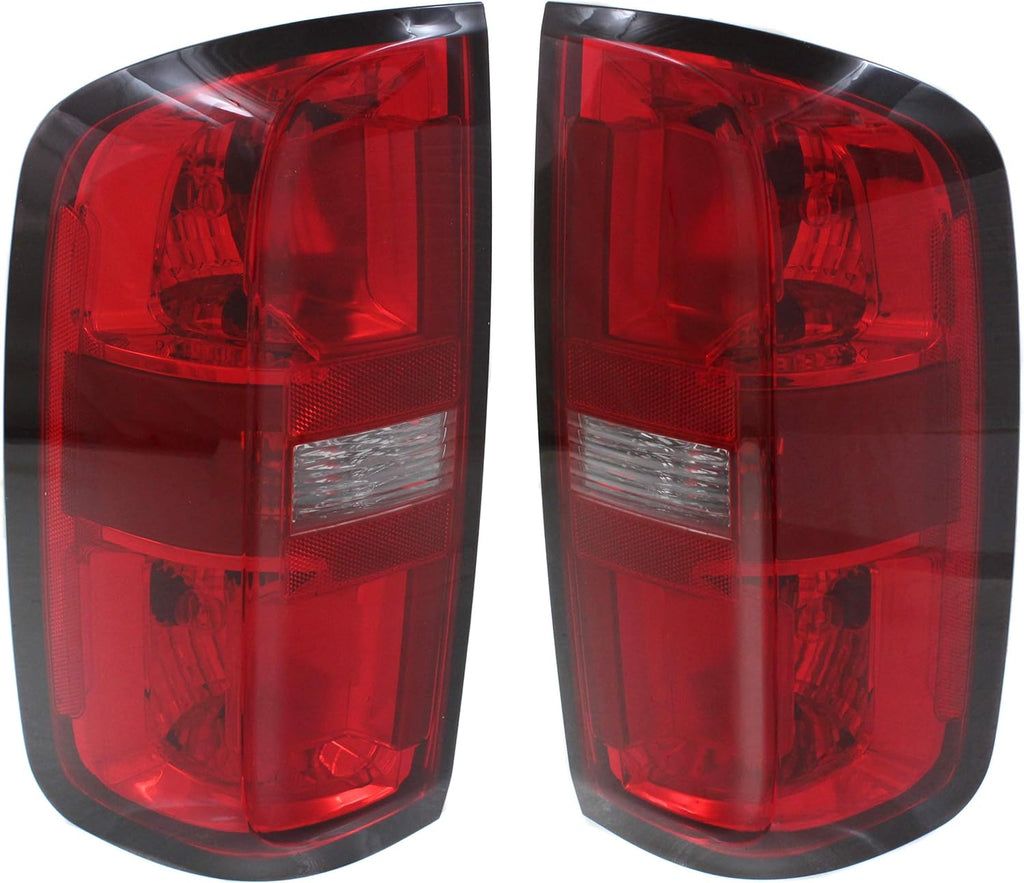 Red Lens Halogen Tail Light Set of 2 H6259