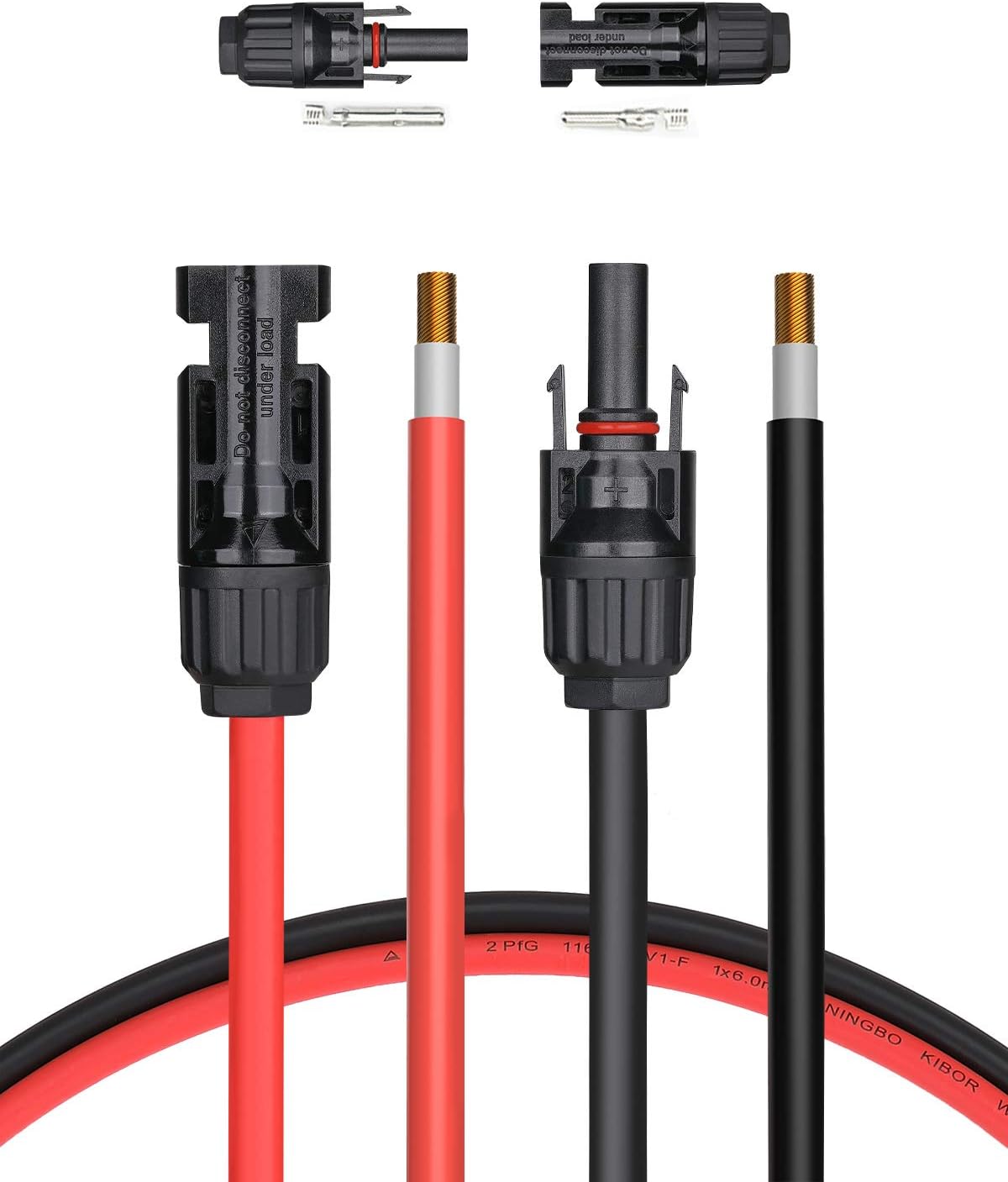 100Feet 10AWG Solar Extension Cable with Female and Male Connector T379