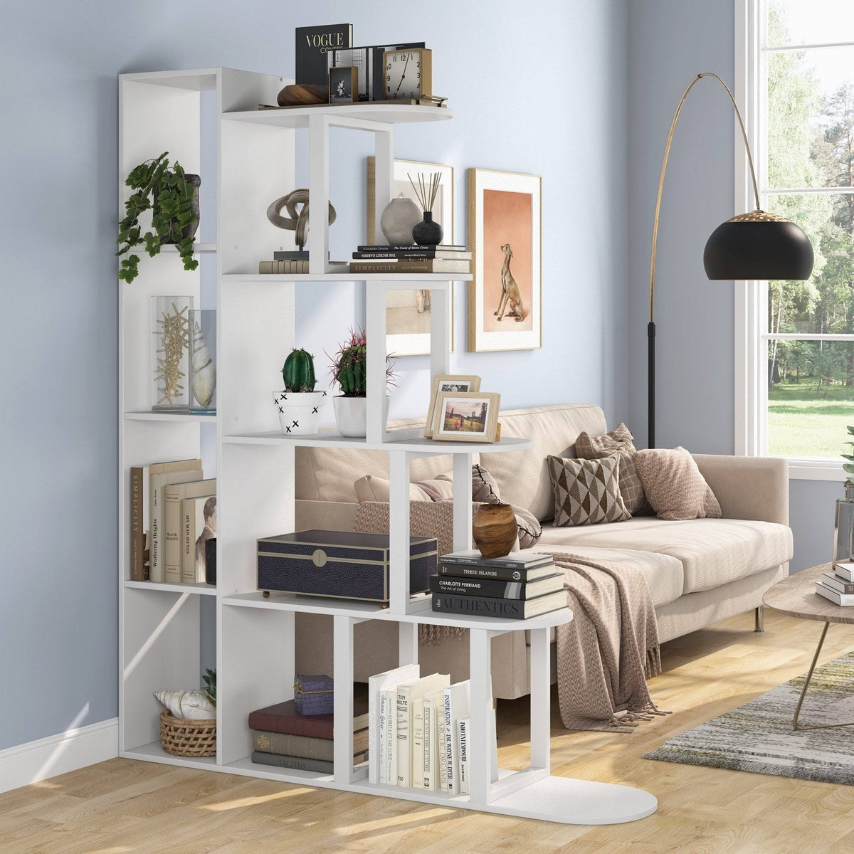 Brown 14 Shelf Bookcase A155979
