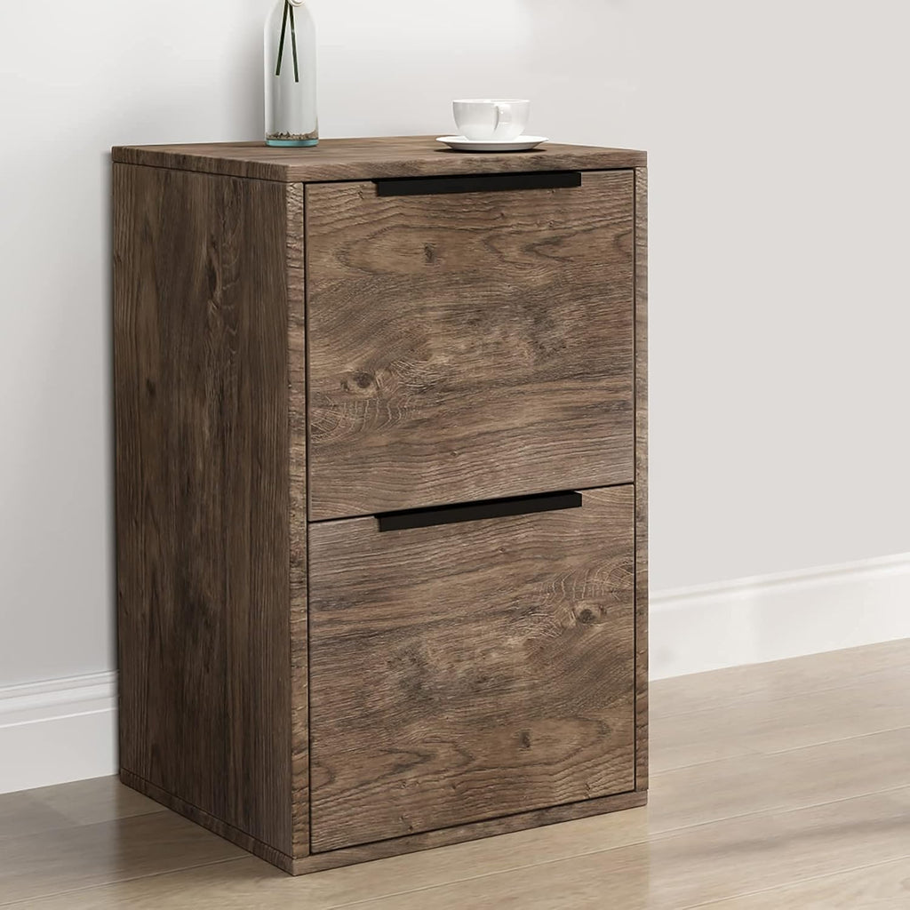 2 Drawer Wood File Cabinet Q44870