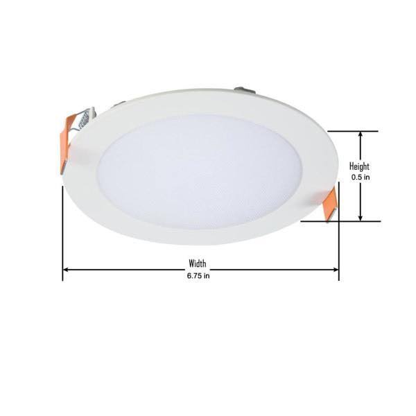 6 in. Color Selectable Canless Recessed LED Kit 2-Pack with Smart Dimmer Z3098