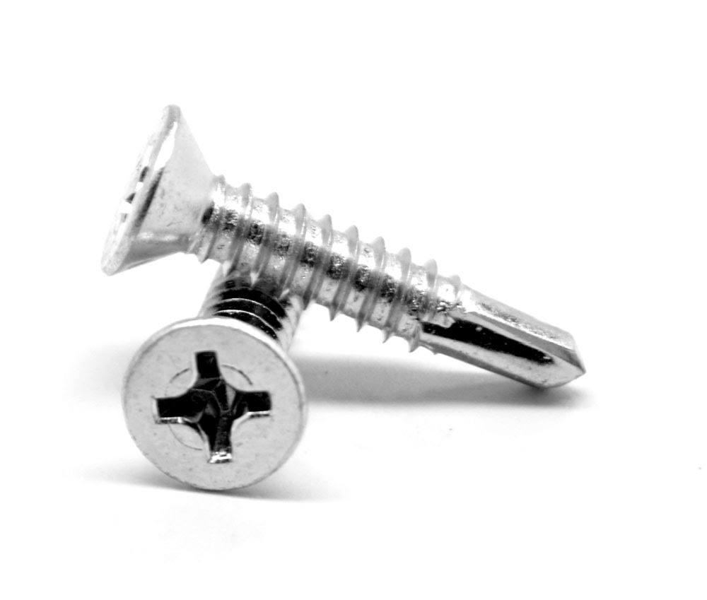 5/8 Self Drilling Screw Phillips Flat Head Zinc Plated A45482