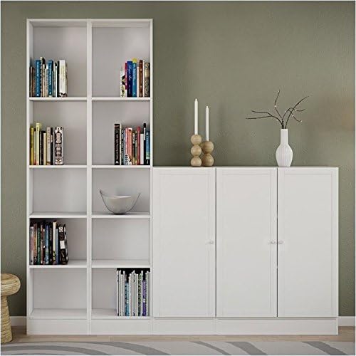 White 5 Shelf Bookcase Z37500