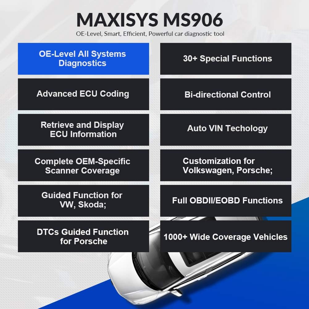 Automotive Scan Tool with ECU Coding and Bi-Directional Control X38377