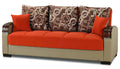 Orange Chenille Sofa Bed G990973