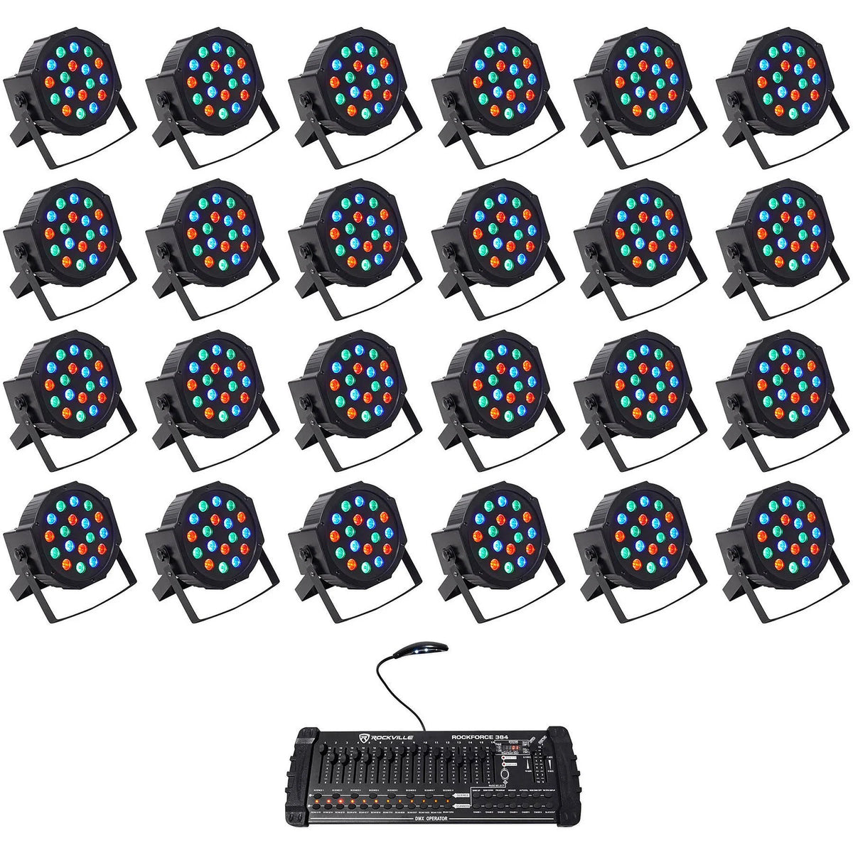 LED RGB Par Can Wash Lights DMX Controller W670566
