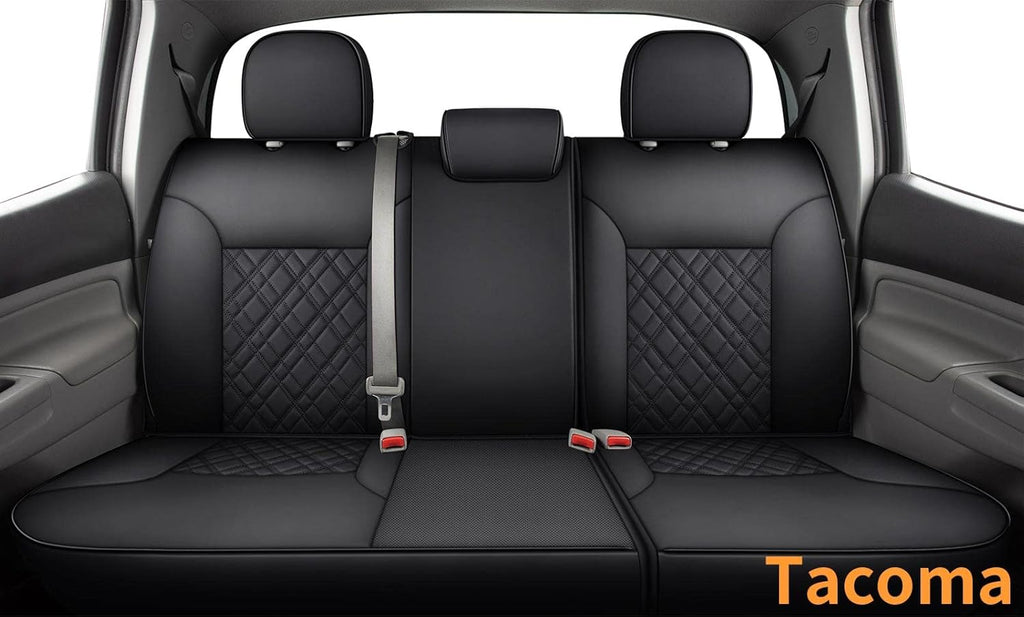Tacoma Seat Covers Water Proof Faux Leather Front Set Black 2 pcs E2515