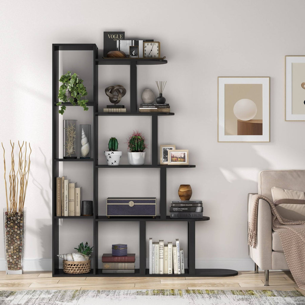 Brown 14 Shelf Bookcase A155979