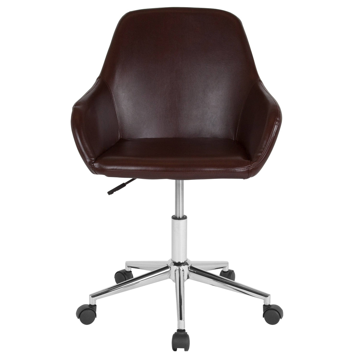 Blue Mid-Back Upholstered Swivel Chair P3585