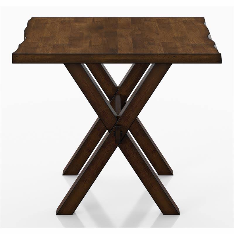 Transitional Wood End Table in Walnut E741