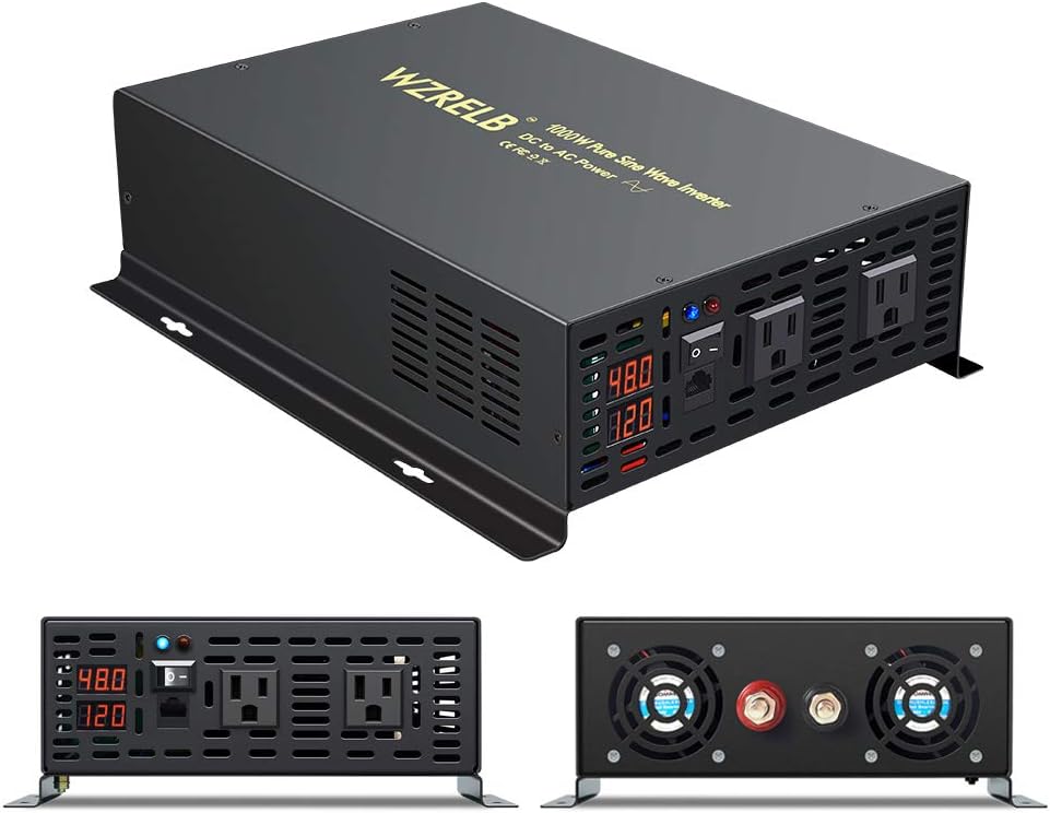Pure Sine Wave 500W Power Inverter 12V to 110V AC Converter with Remote Controller T41201