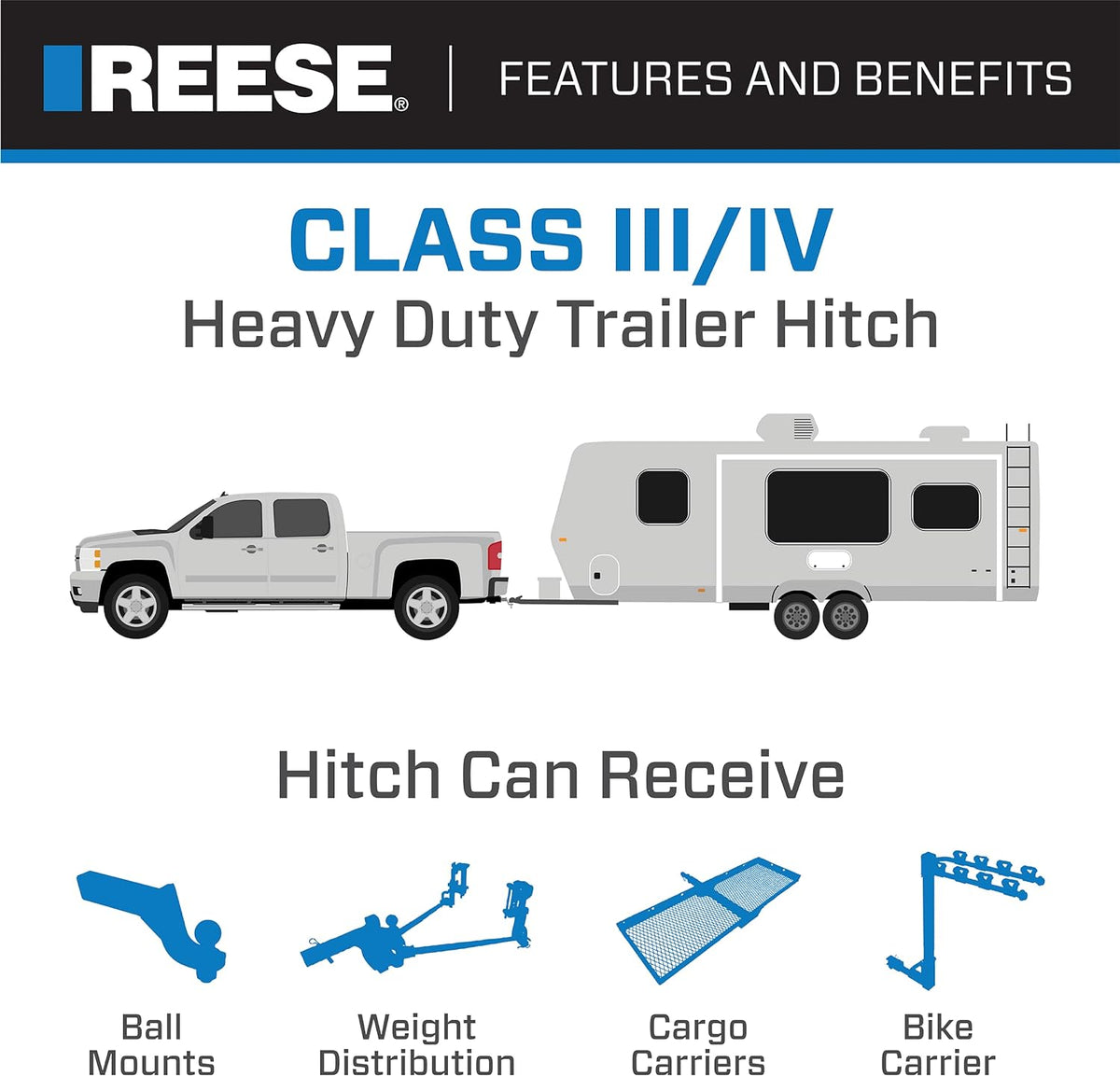 Class III Trailer Hitch 2 in. Receiver E76879