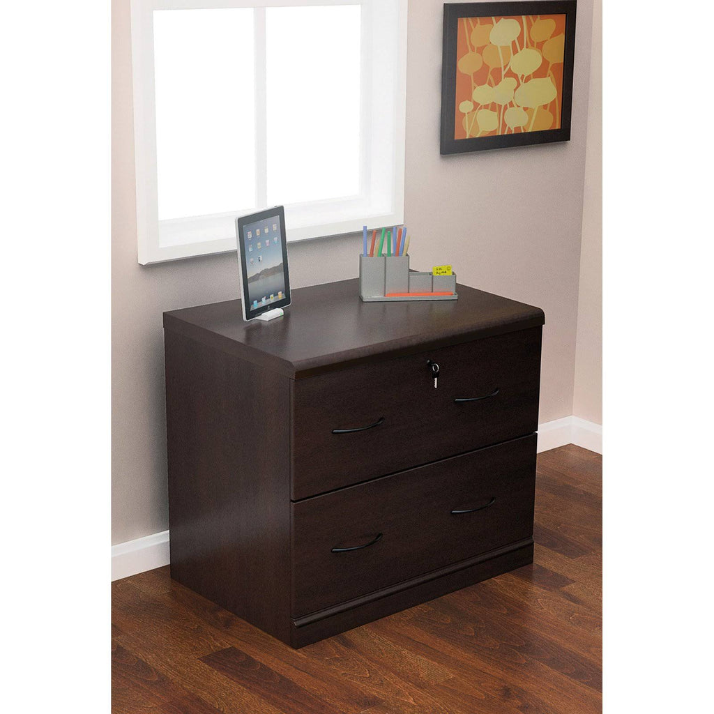 Espresso 2 Drawer Lateral Filing Cabinet B489