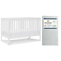 4-in-1 Convertible Crib and Dual Sided Crib & Toddler Mattress F47827