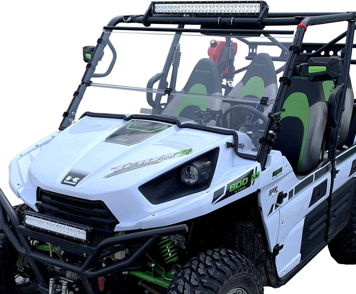 Folding Scratch Resistant Polycarbonate Windshield Q8027
