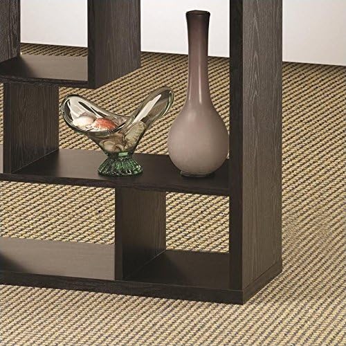 Black Asymmetrical Cube Bookcase Set of 2 O569