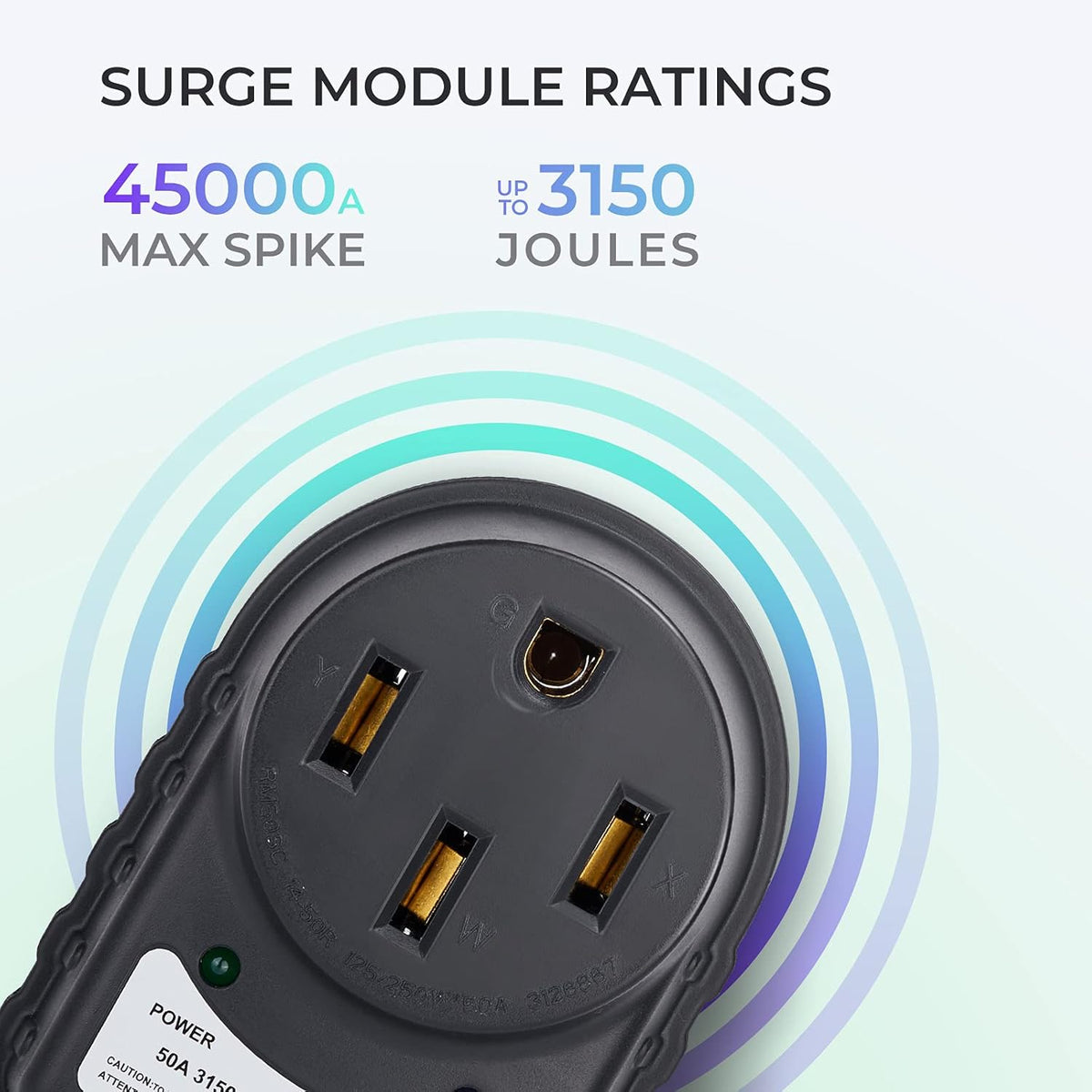 50 Amp RV Surge Protector with LED Indicator Light Z122655