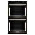 30 in. Double Electric Wall Oven Self-Cleaning Convection Black Stainless L774200