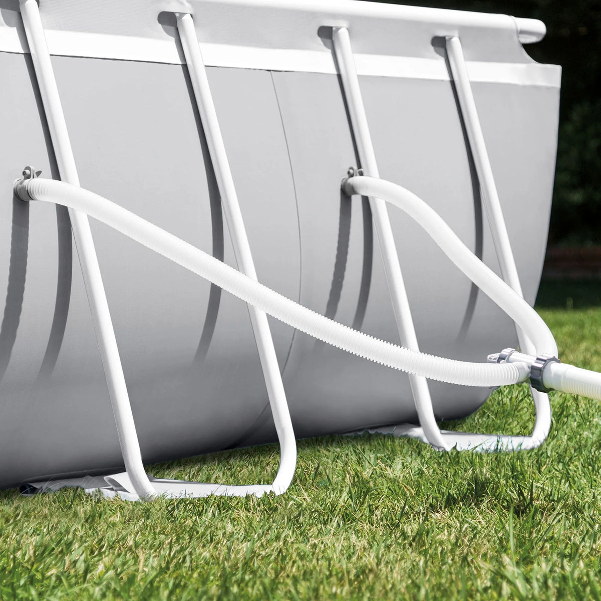 16.5ft x 9ft x 48in Oval Above Ground Pool Set with Pump W3058