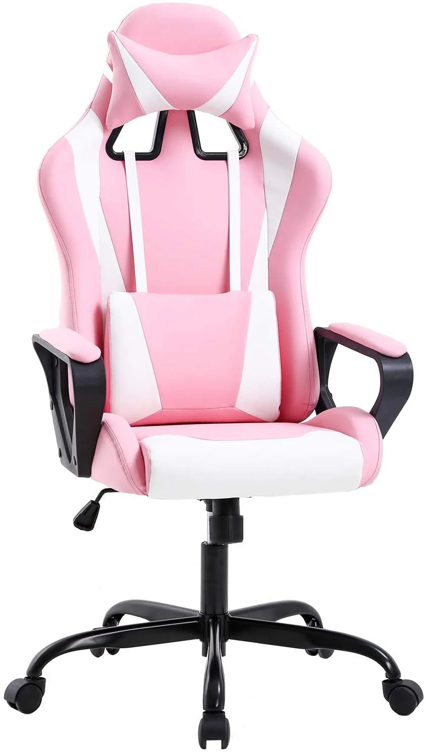 White PU Leather Ergonomic Swivel Office Chair A22295