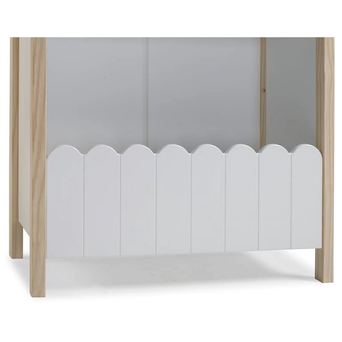 Wood Youth Bookcase in Natural and White F872033