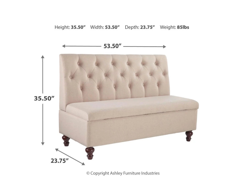 Light Beige Entryway Storage Bench Z6554