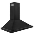 36 in. Convertible Vent Wall Mount Range Hood Black Stainless Steel F900