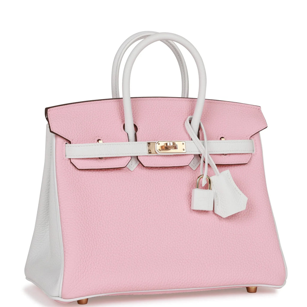Rose Sakura and White 25 Clemence Handbag N966